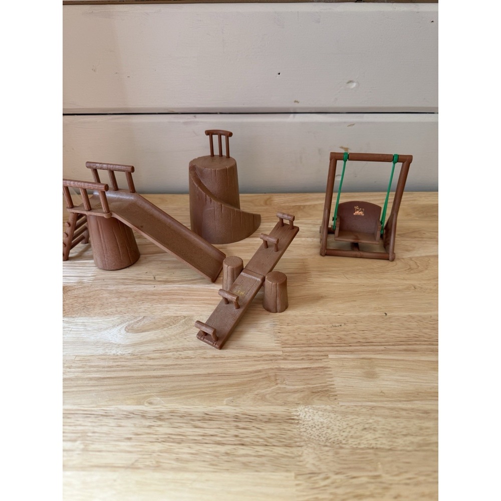 Sylvanian Families Maple Town Playground Bandai Vintage 1986 Calico Critters VTG